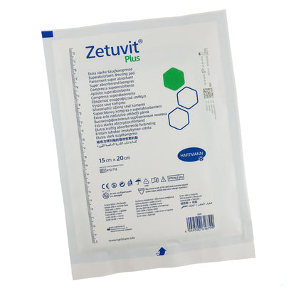 Zetuvit Plus Wound Dressing 15cm x 20cm Box (10)