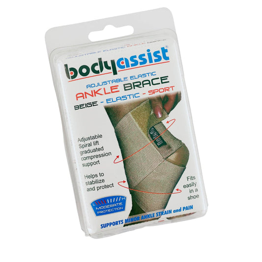 Adjustable Elastic Ankle Brace - Body Assist (1) - First Aid Distributions