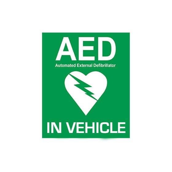 AED Vehicle Sticker (1) - First Aid Distributions