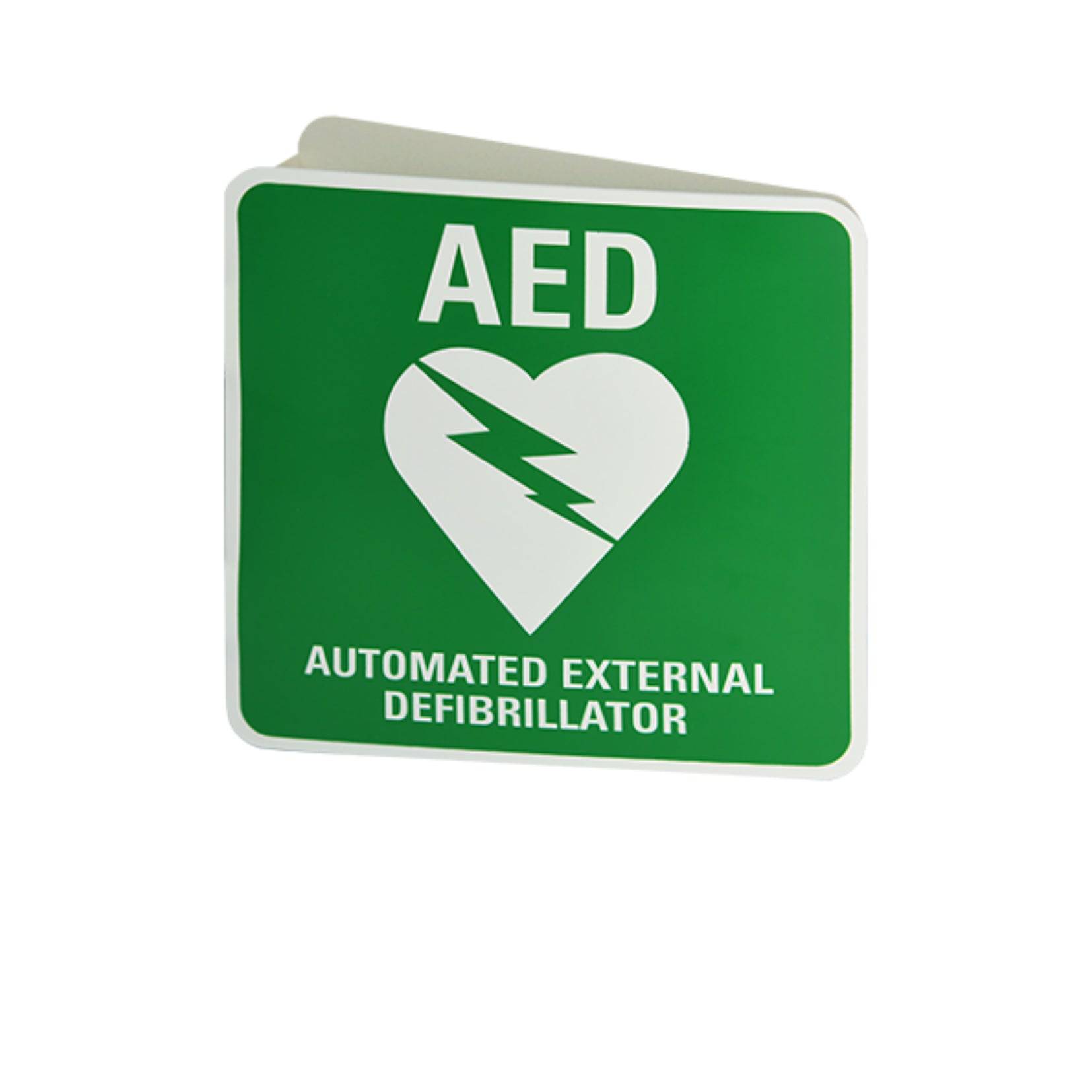 AED Wall Angle Sign (1) - First Aid Distributions