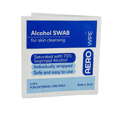 Alcohol Swab Single - Aero (1) - First Aid Distributions