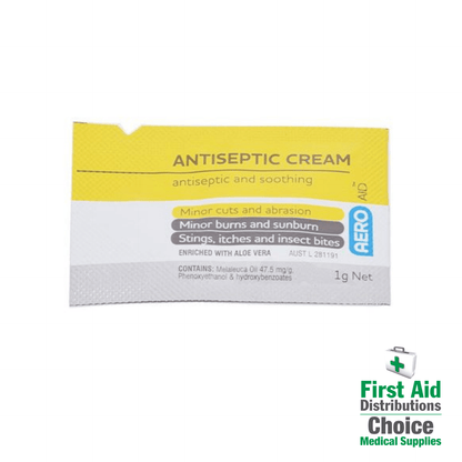 Antiseptic Cream Sachet 1g - Aero (1) - First Aid Distributions