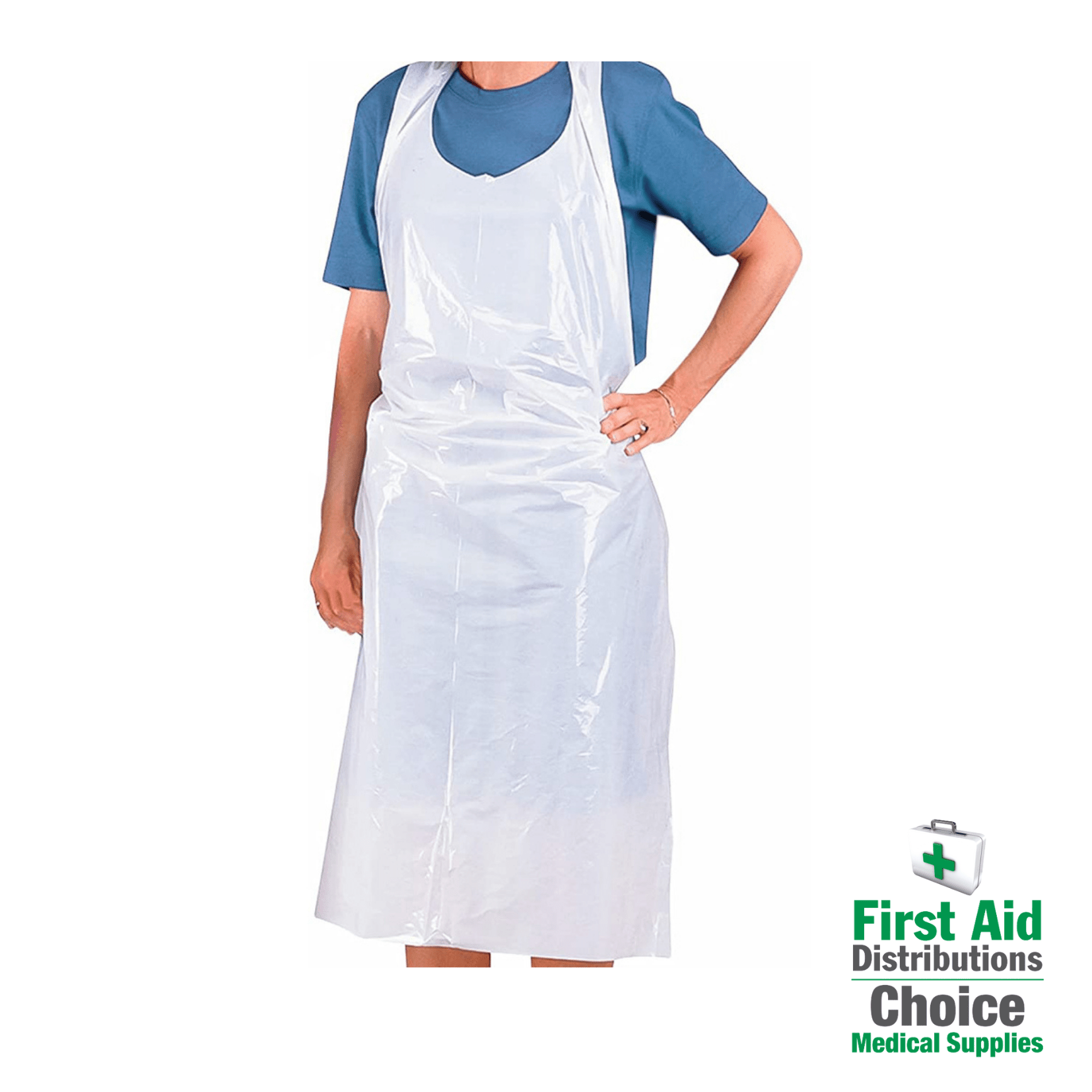 Apron - Plastic Disposable (1) - First Aid Distributions