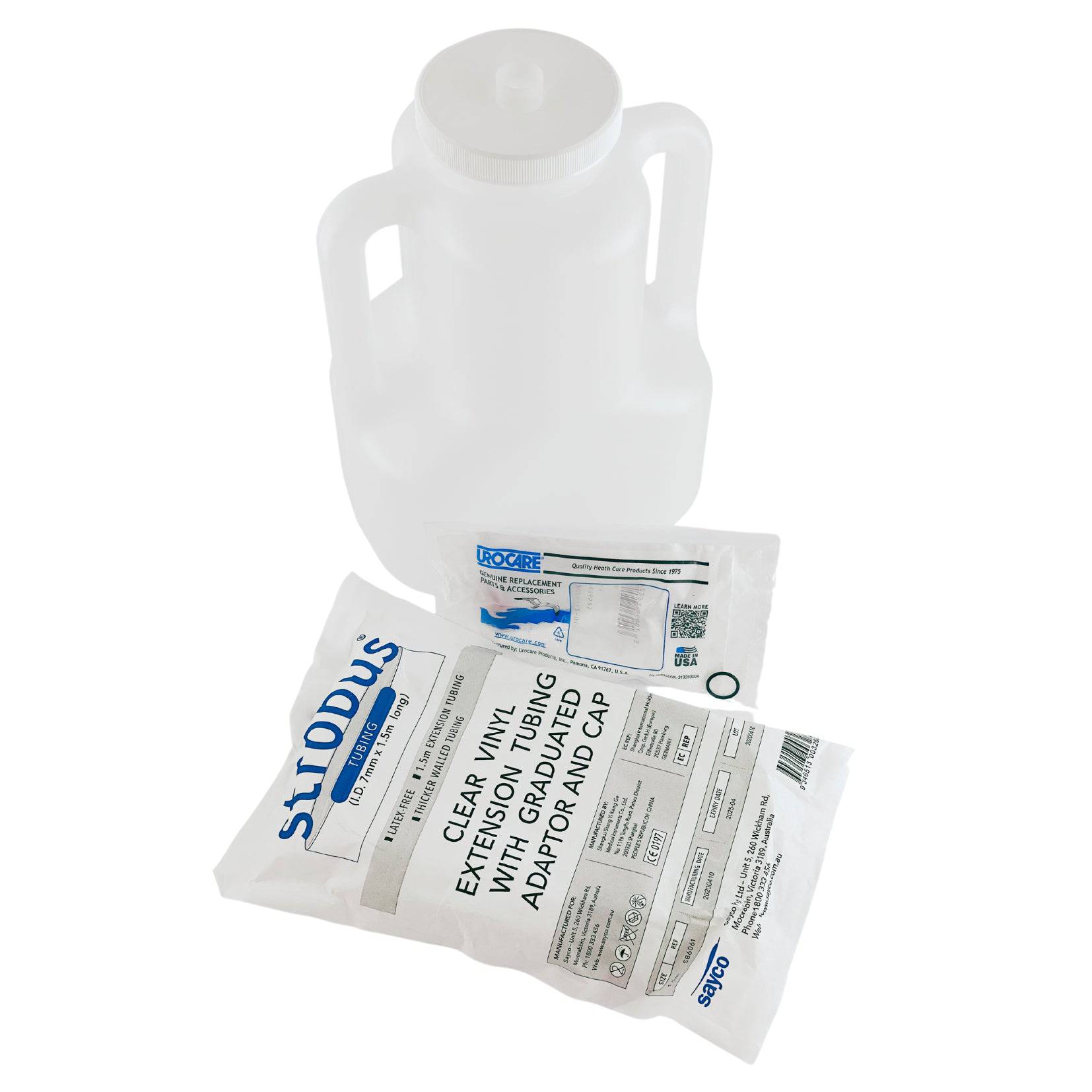 Bedside Urinary Drainage Bottle 4 Litre (1) - First Aid Distributions