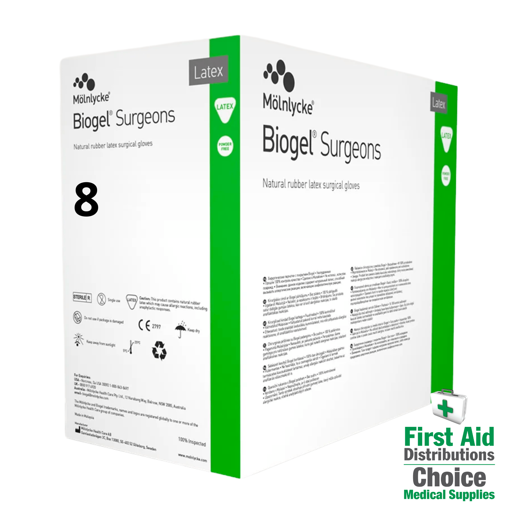 Biogel Gloves Sterile Latex Powder Free - First Aid Distributions