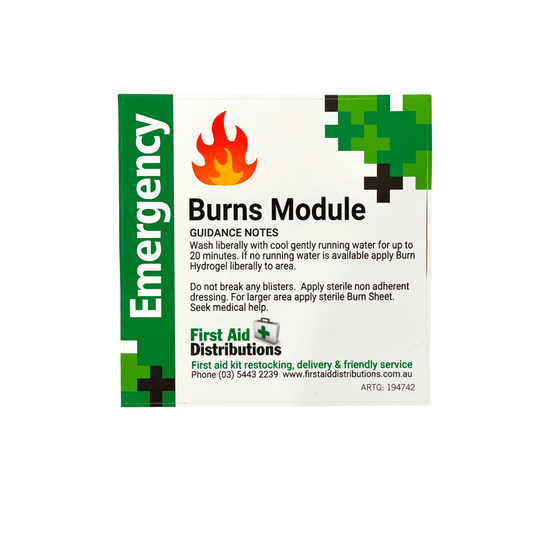 Burns Module Sticker (1) - First Aid Distributions