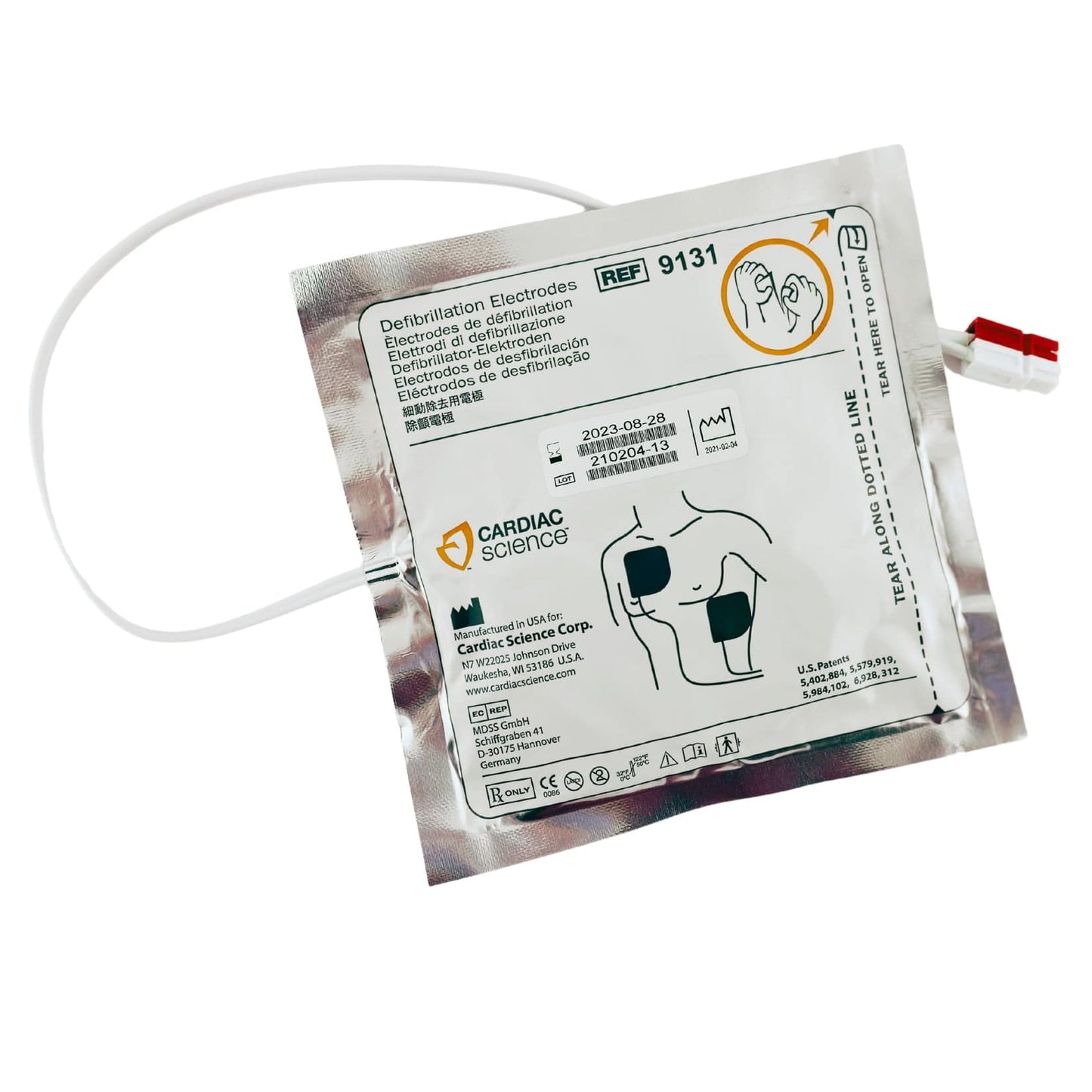 Cardiac Science Powerheart AED G3 Defibrillation Pads - Adult (1) - First Aid Distributions