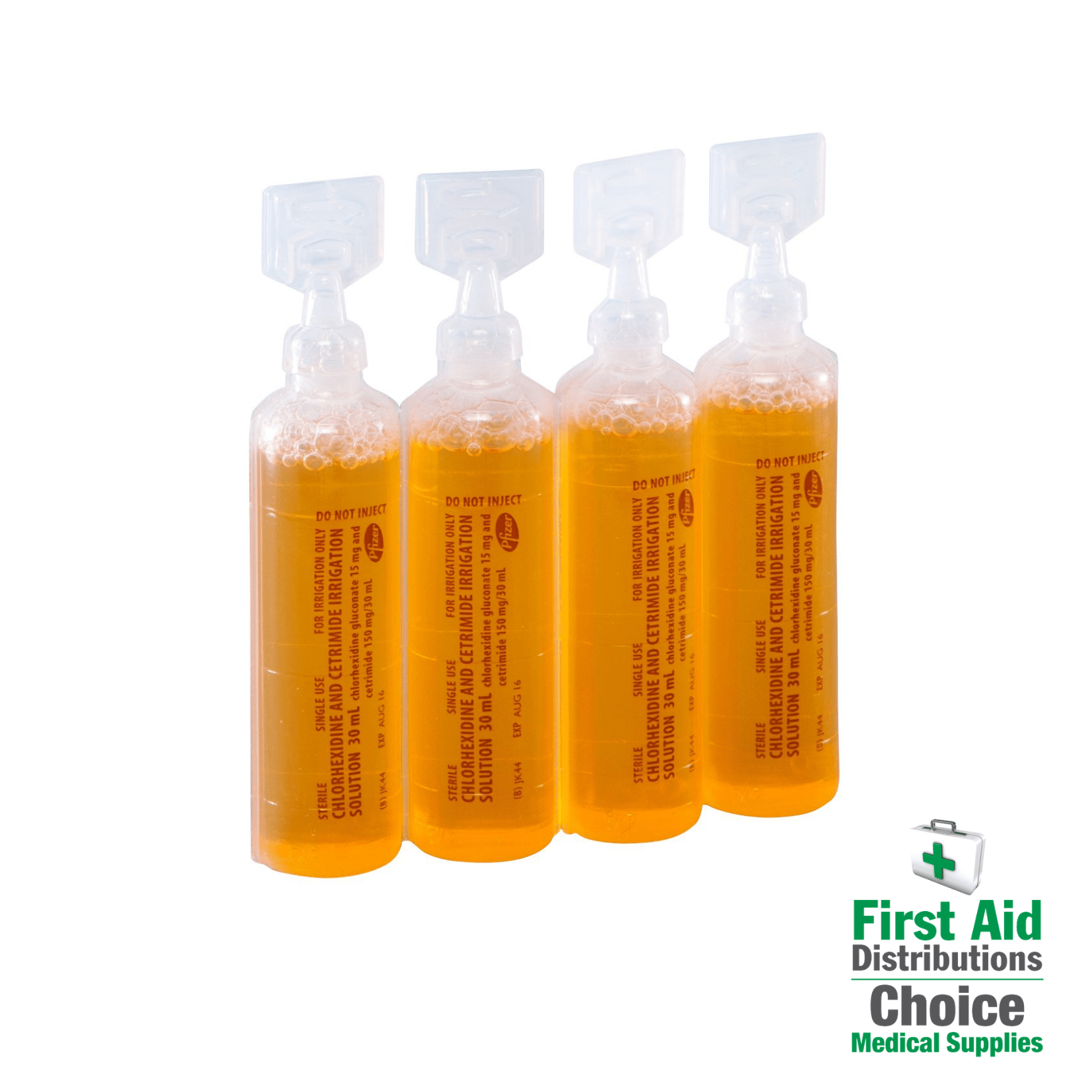 Chlorhexidine Ampoule 30ml Box (30) - First Aid Distributions