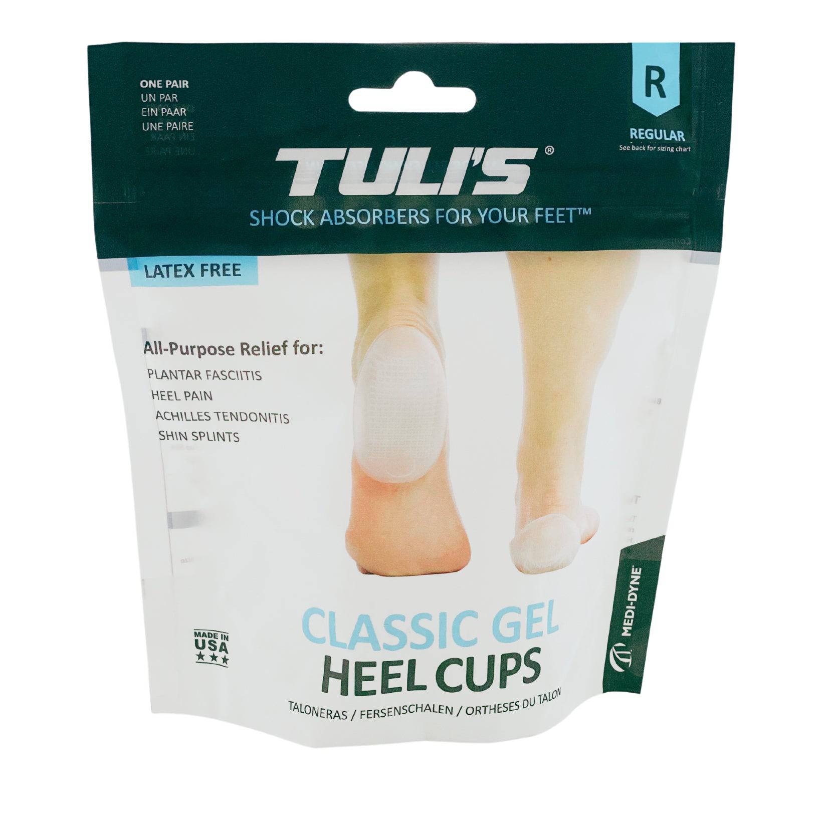 Classic Gel Heel Cups - Tuli's (1) - First Aid Distributions