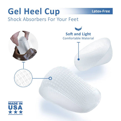 Classic Gel Heel Cups - Tuli's (1) - First Aid Distributions