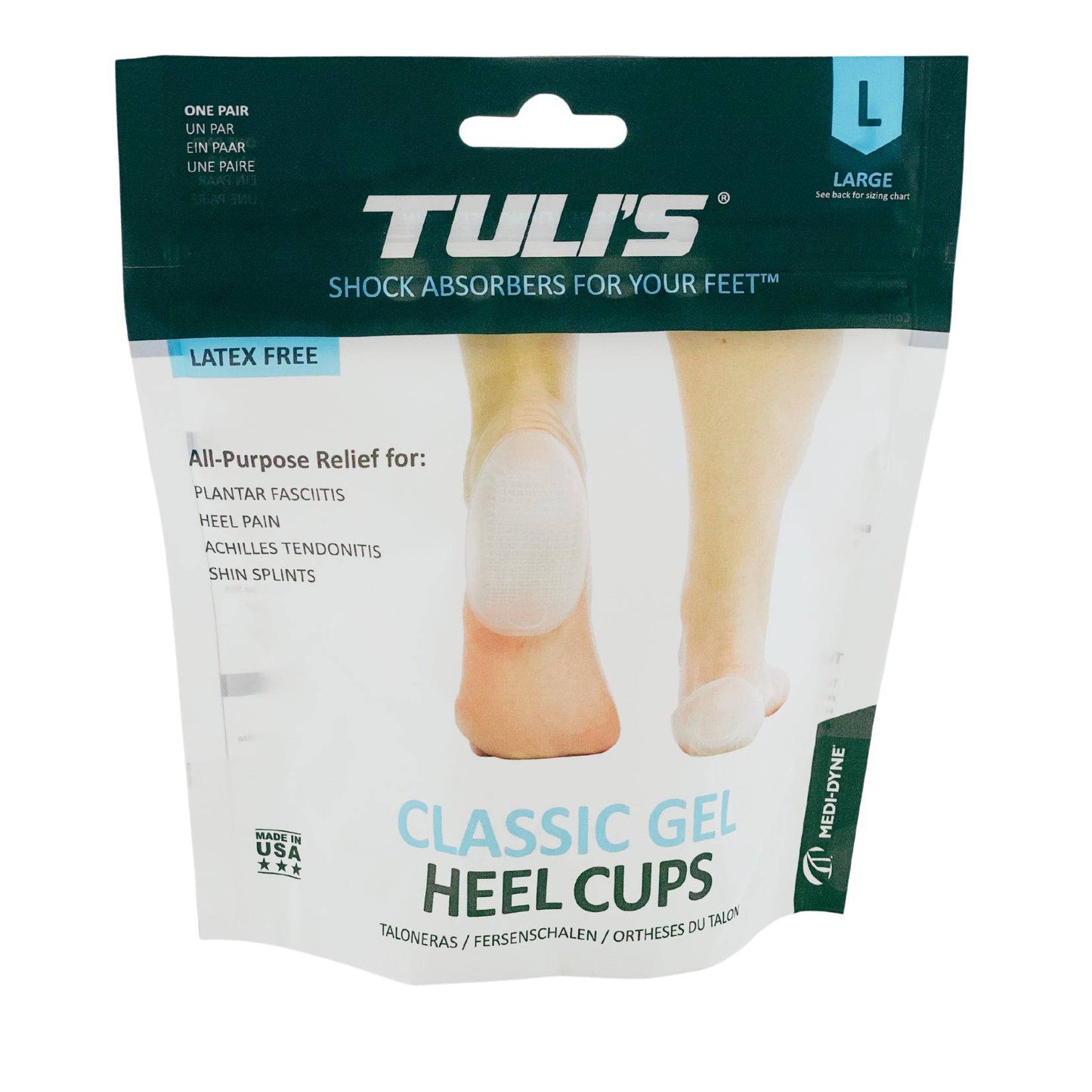 Classic Gel Heel Cups - Tuli's (1) - First Aid Distributions