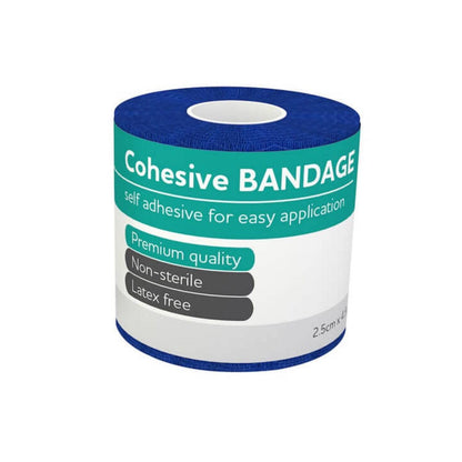 Cohesive Blue Self Adhesive Bandage - Aero (1) - First Aid Distributions