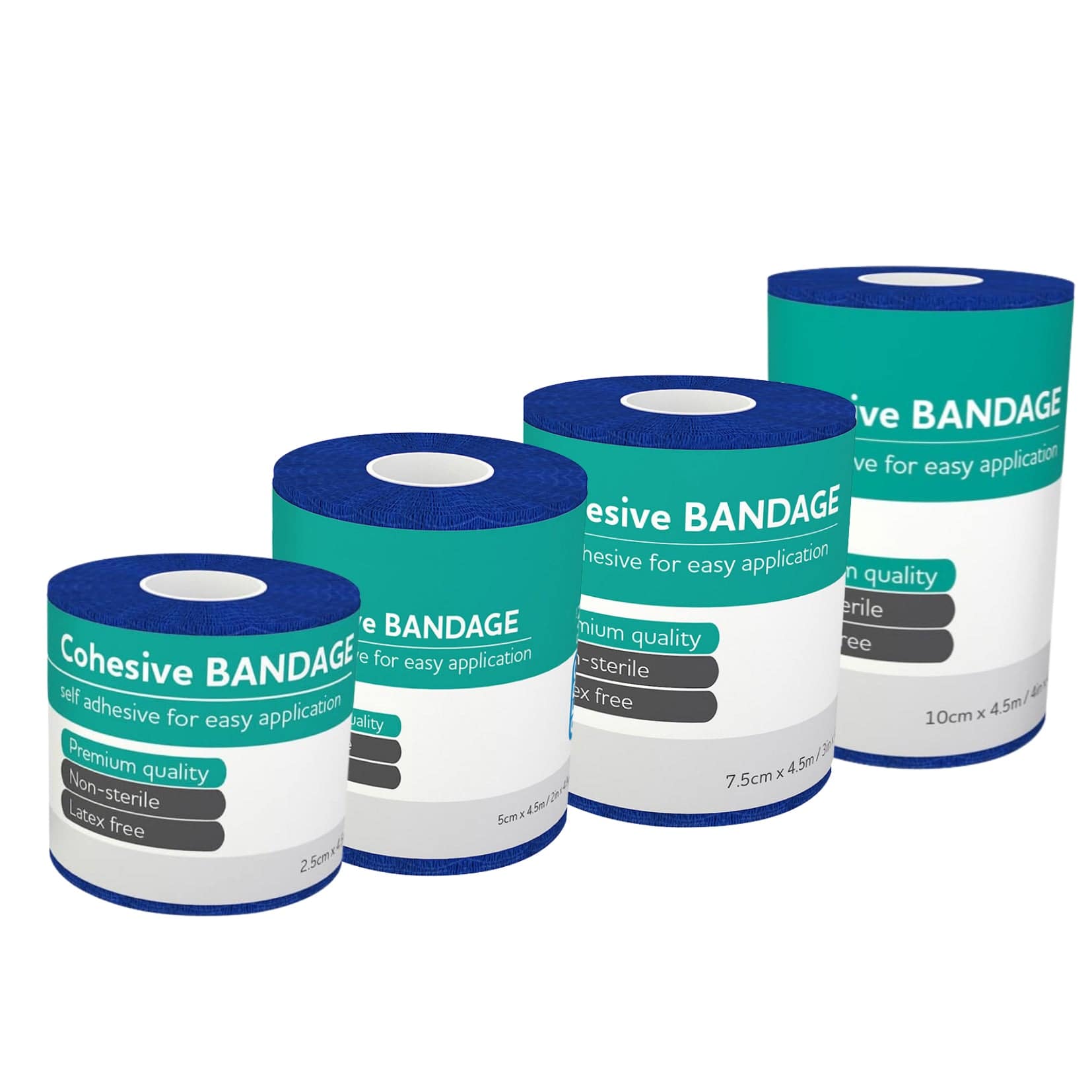 Cohesive Blue Self Adhesive Bandage - Aero (1) - First Aid Distributions