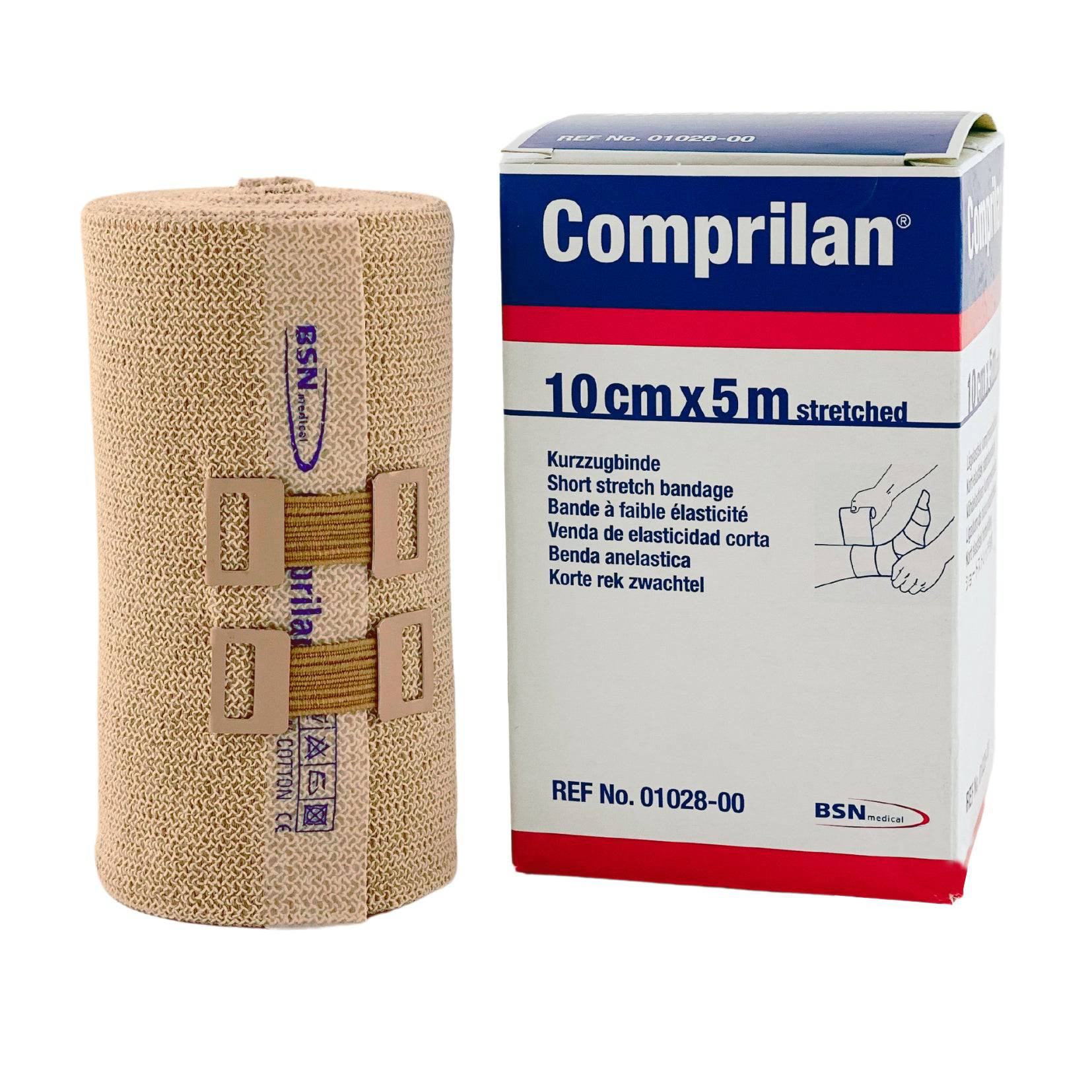 Comprilan Short Stretch Bandage 10cm x 5m (1) - First Aid Distributions