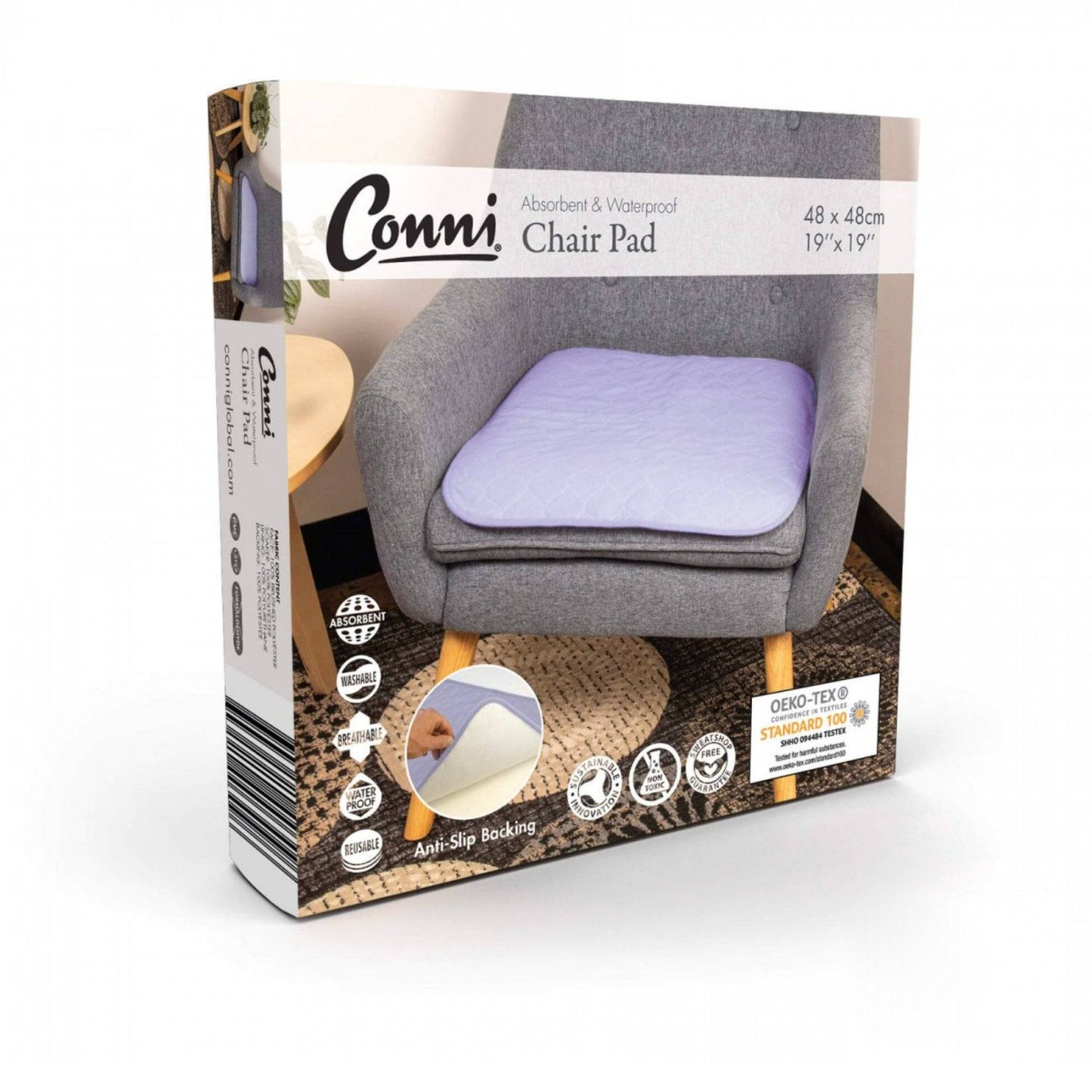 Conni Chair Pad Small - Mauve (1) - First Aid Distributions