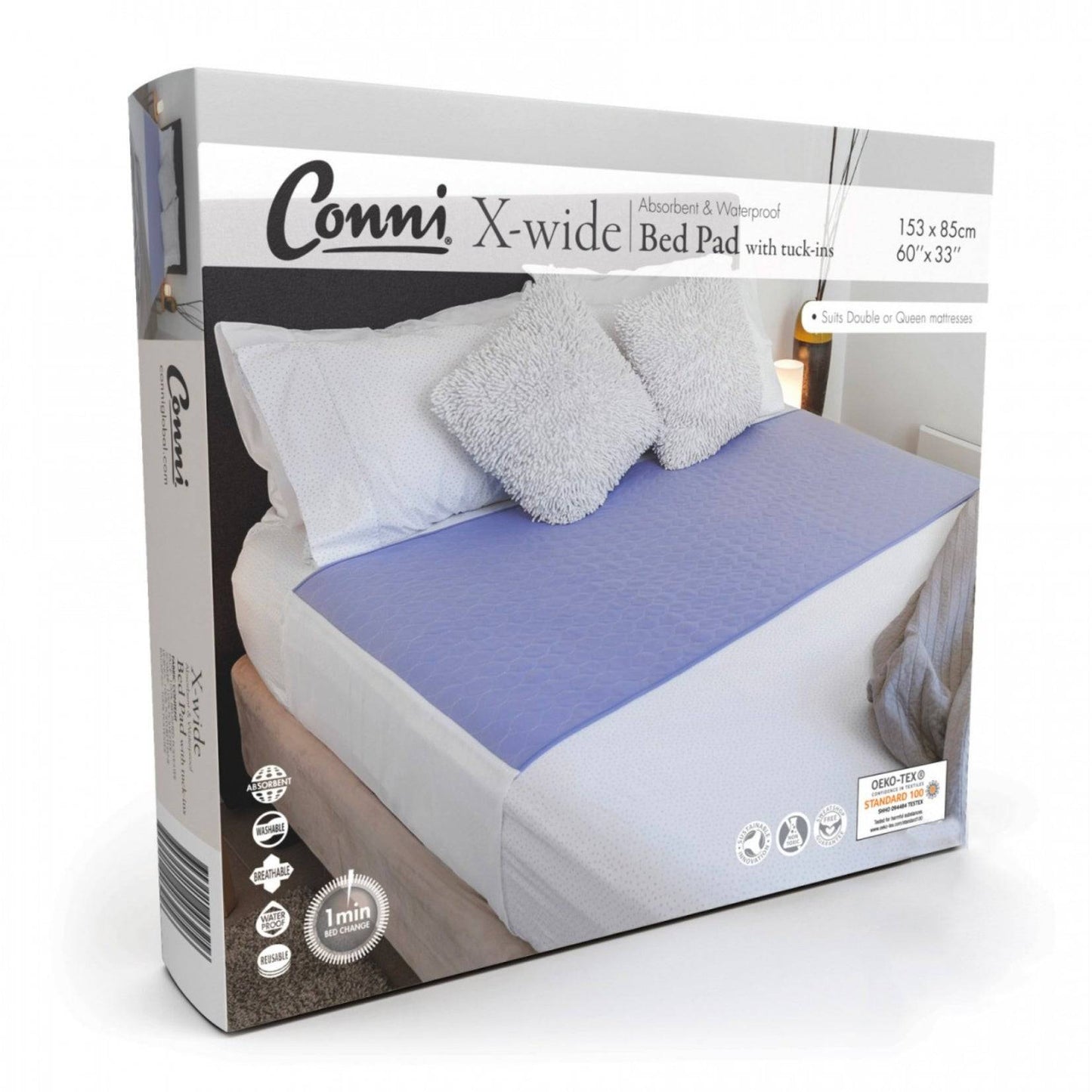 Conni X-Wide Bed Pad With Tuck Ins (1) - First Aid Distributions