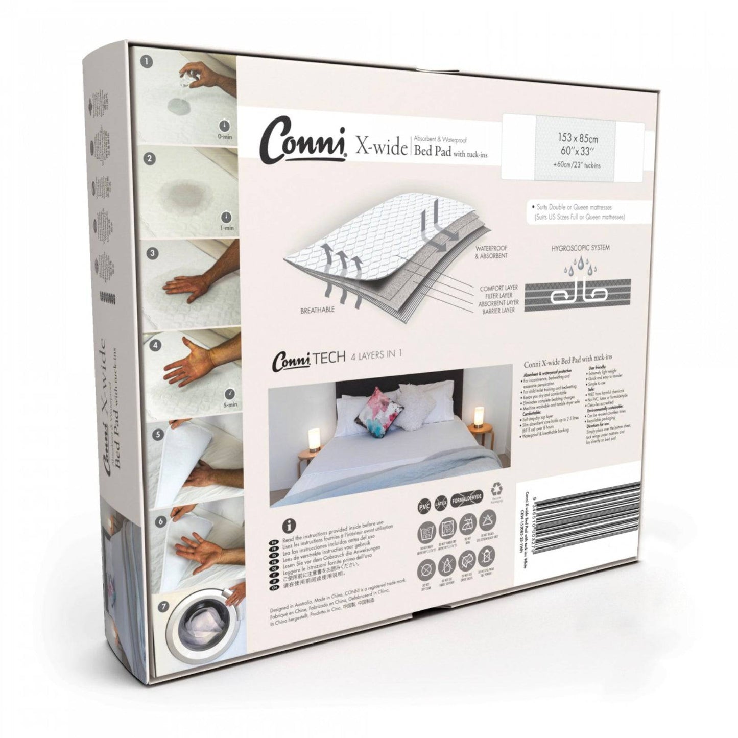 Conni X-Wide Bed Pad With Tuck Ins (1) - First Aid Distributions