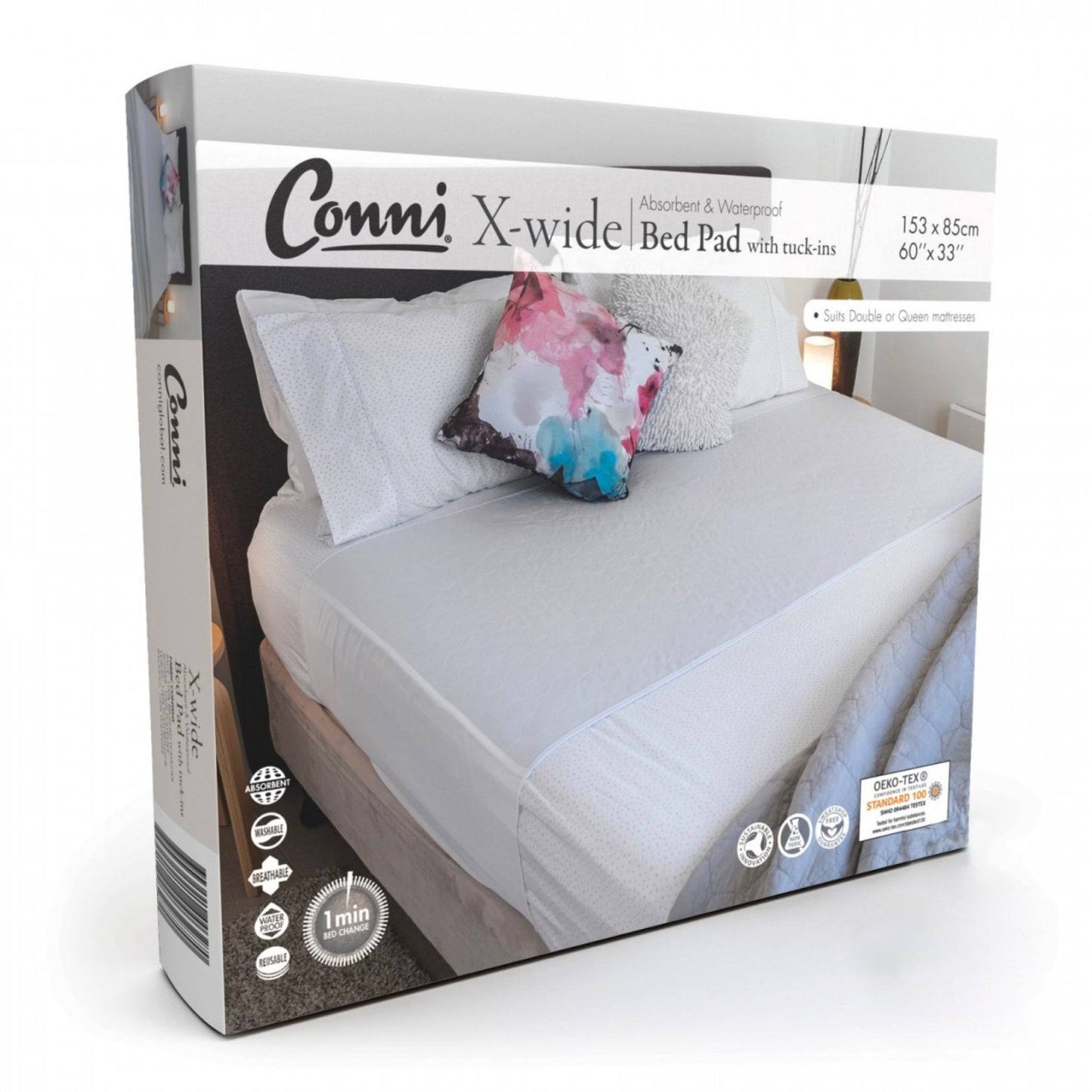 Conni X-Wide Bed Pad With Tuck Ins (1) - First Aid Distributions