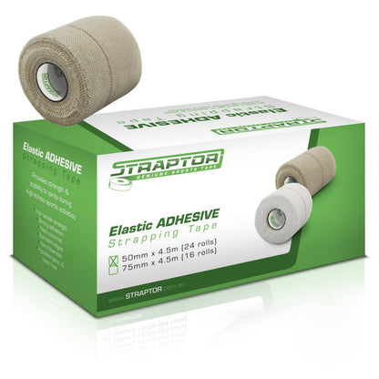 Elastic Adhesive Bandage Beige/Flesh 50mm x 4.5m - Straptor (24) - First Aid Distributions