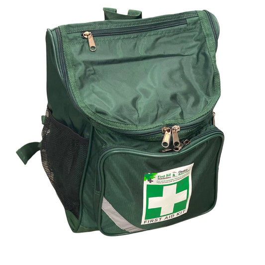 Empty First Aid Backpack Large - Green (1) - First Aid Distributions