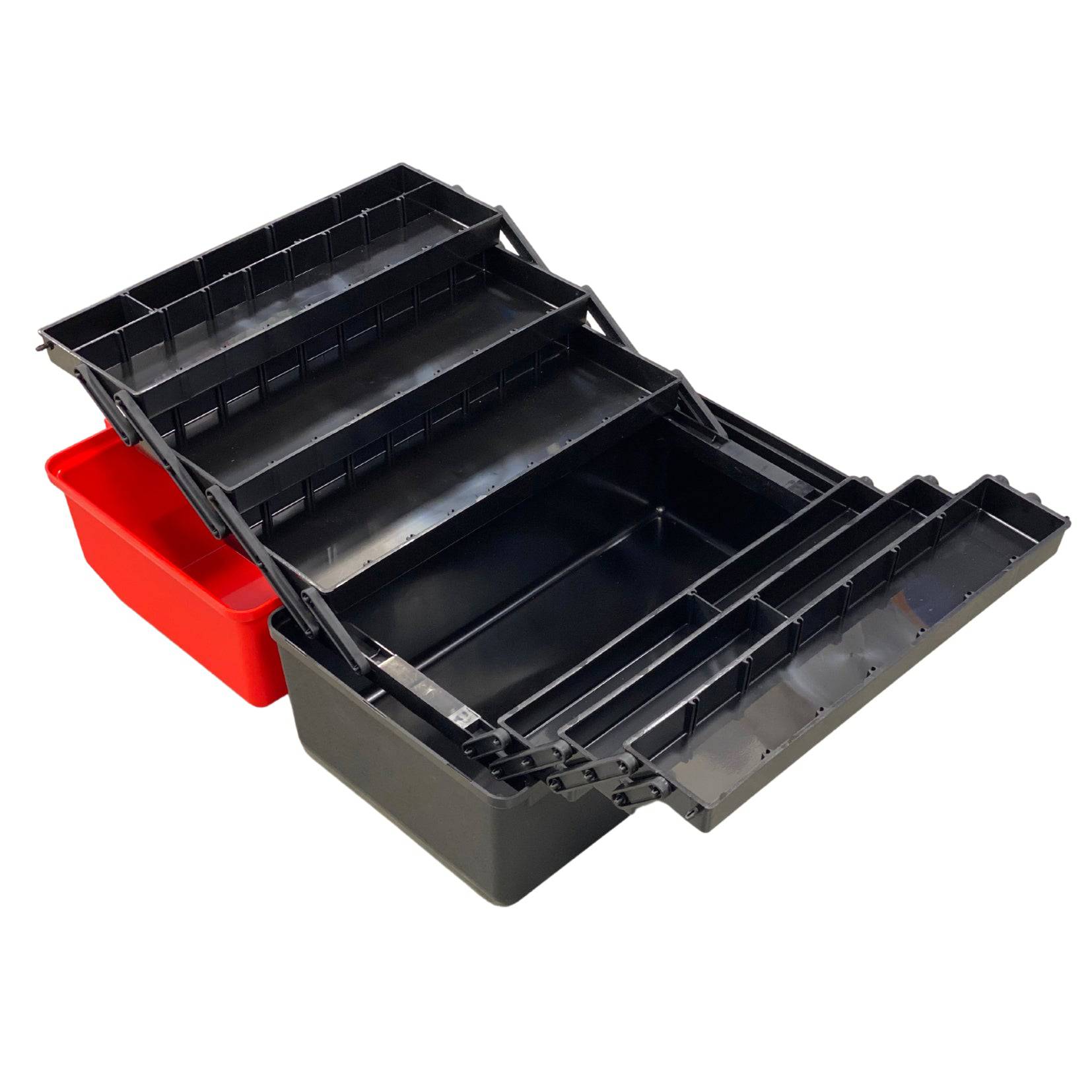 Empty First Aid Box Large - Red & Black 6 Tray (1) - First Aid Distributions