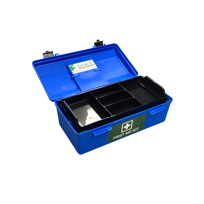 Empty First Aid Box Portable - Blue Lift Out Tray (1) - First Aid Distributions