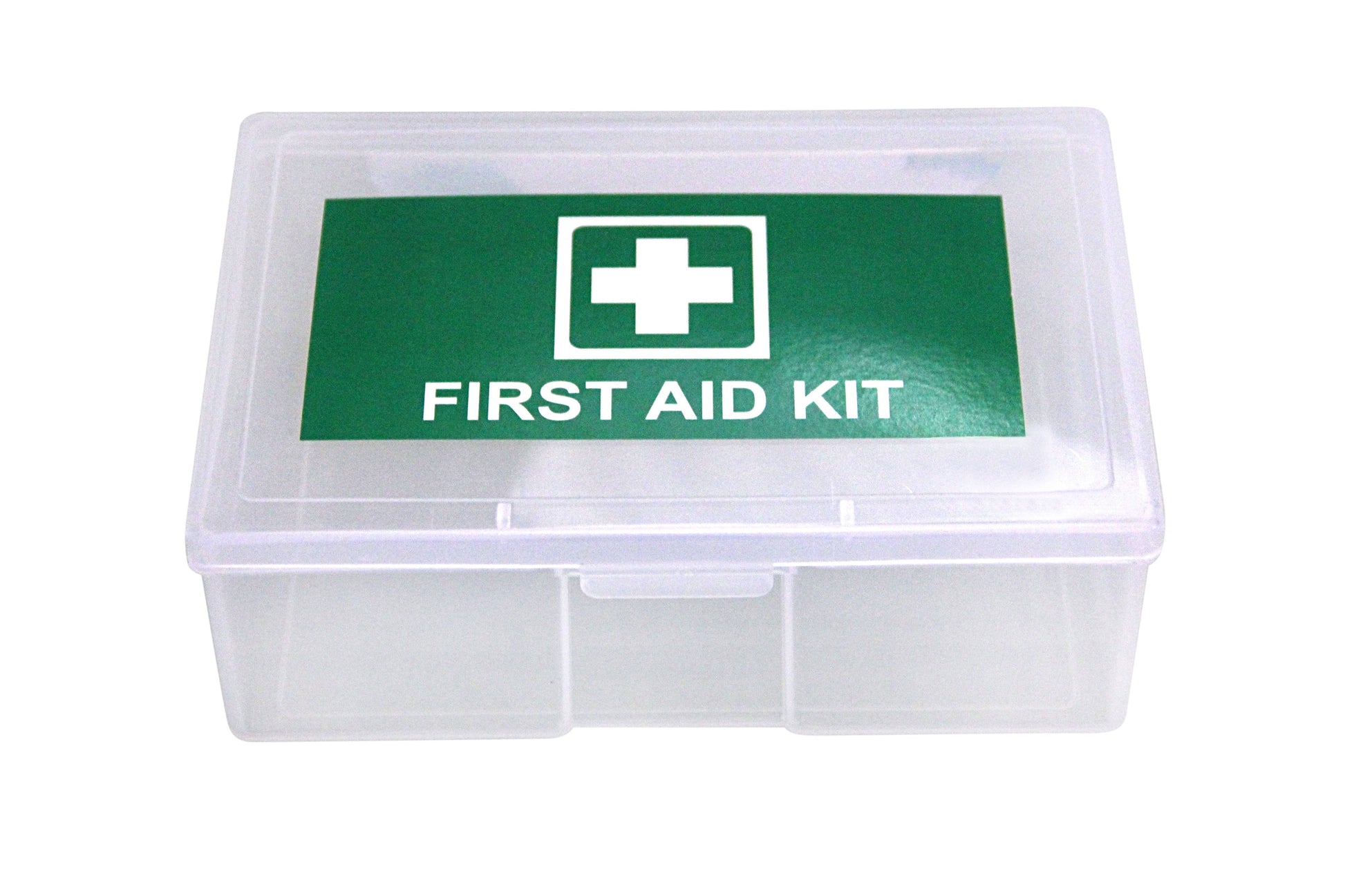 Empty First Aid Box Small - Clear (1) - First Aid Distributions