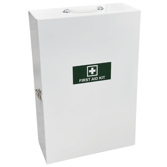 Empty First Aid Metal Cabinet Large - White (1) - First Aid Distributions