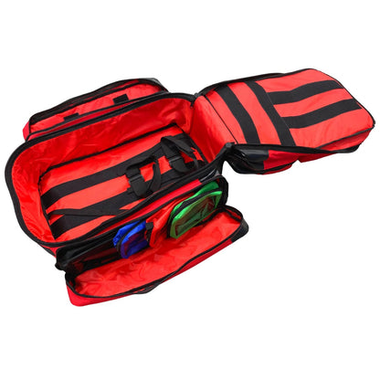 Empty First Aid Trauma Backpack - Red (1) - First Aid Distributions