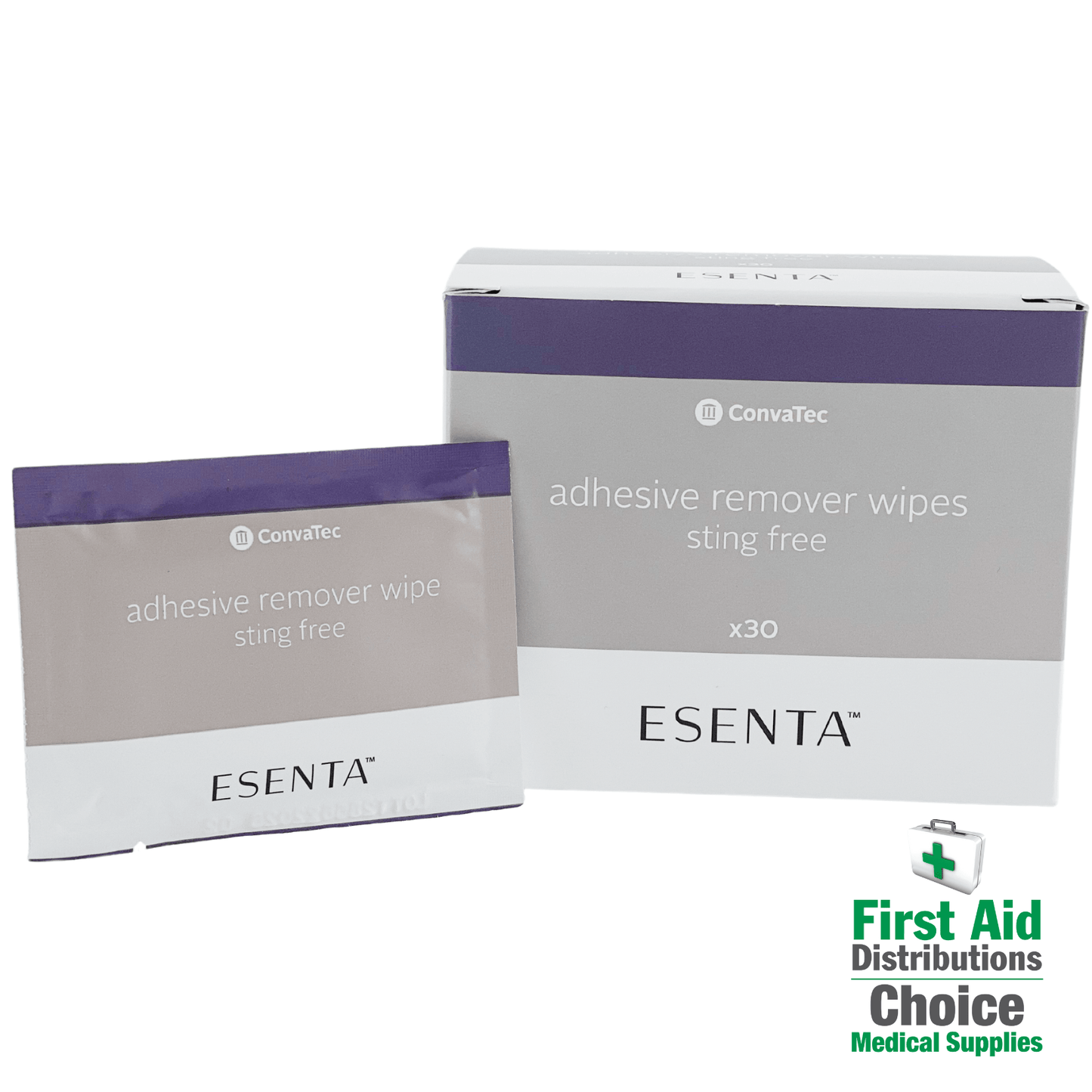 Esenta Adhesive Remover Wipe (1) - First Aid Distributions