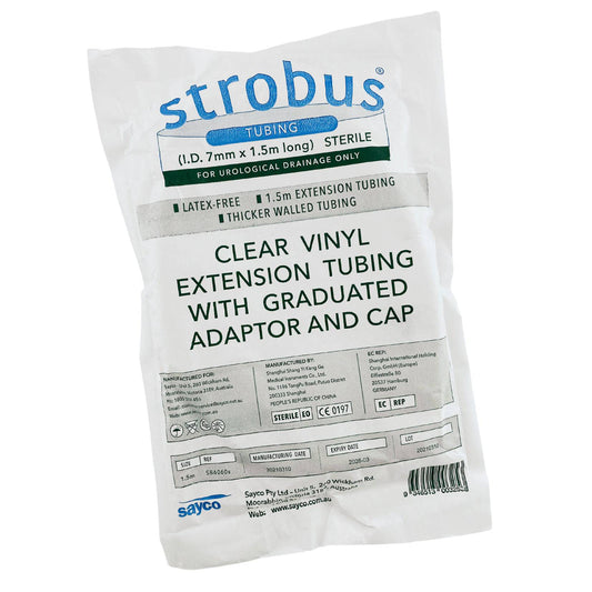 Extension Tubing with Graduated Adaptor & Cap 1.5m (1) - First Aid Distributions