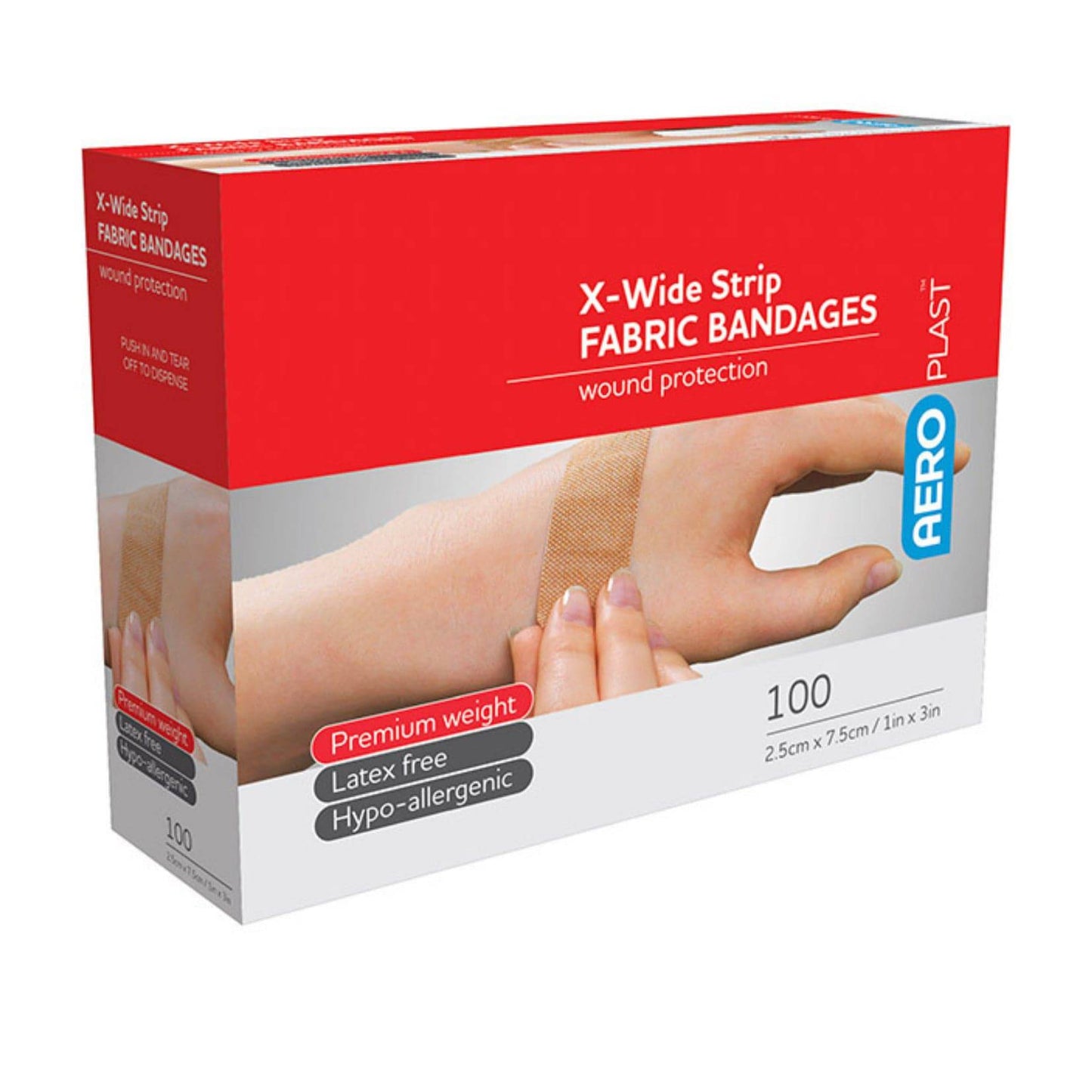 Fabric Plasters Extra Wide - Aero (1) - First Aid Distributions