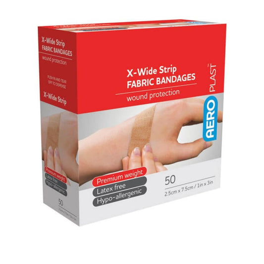 Fabric Plasters Extra Wide - Aero (1) - First Aid Distributions