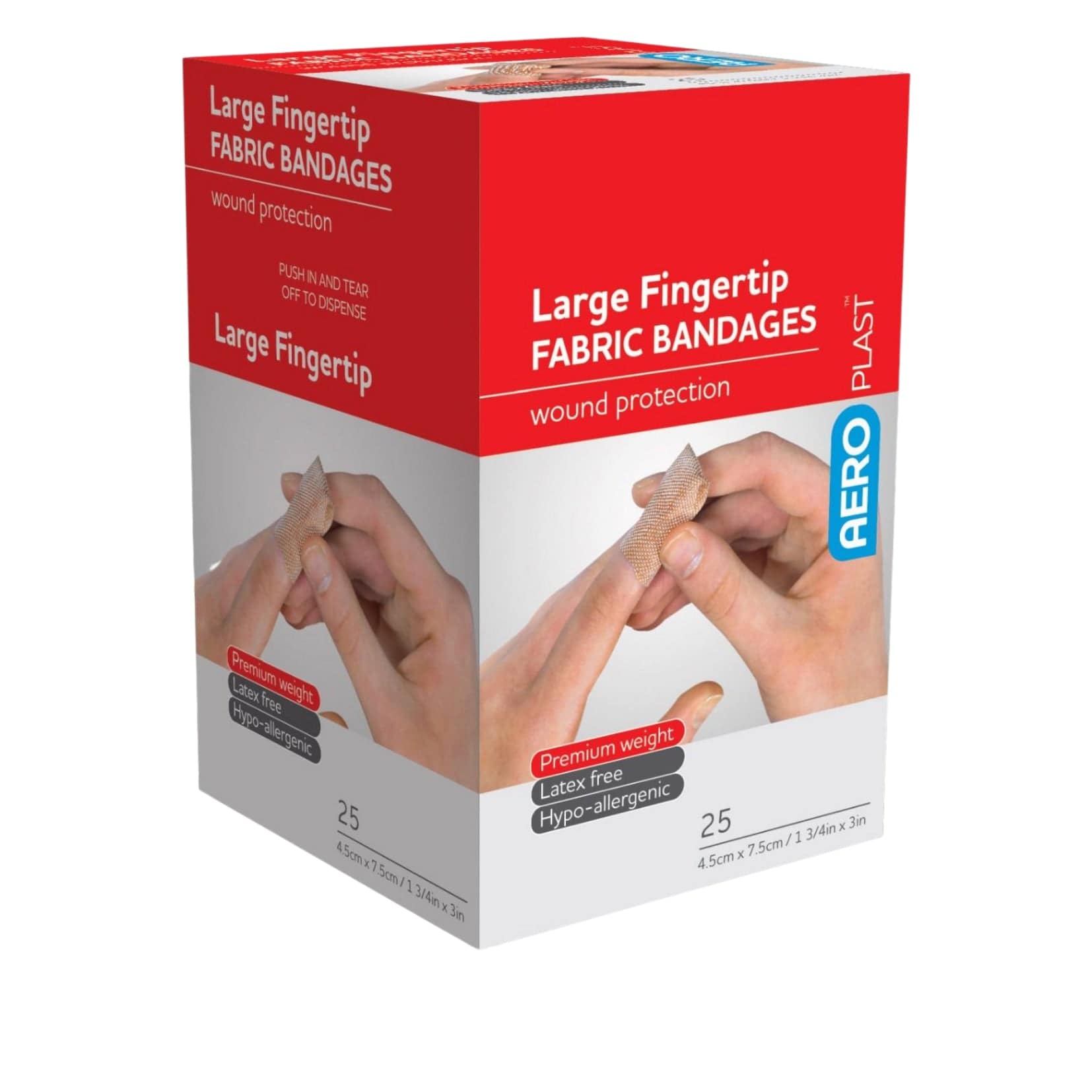 Fabric Plasters Fingertip - Aero (25) - First Aid Distributions