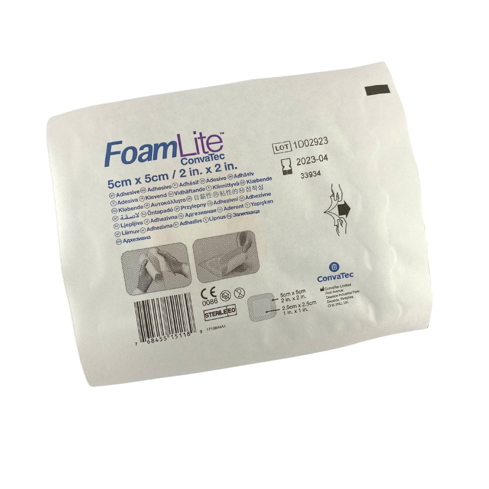 Foam Lite ConvaTec 5cm x 5cm (1) - First Aid Distributions