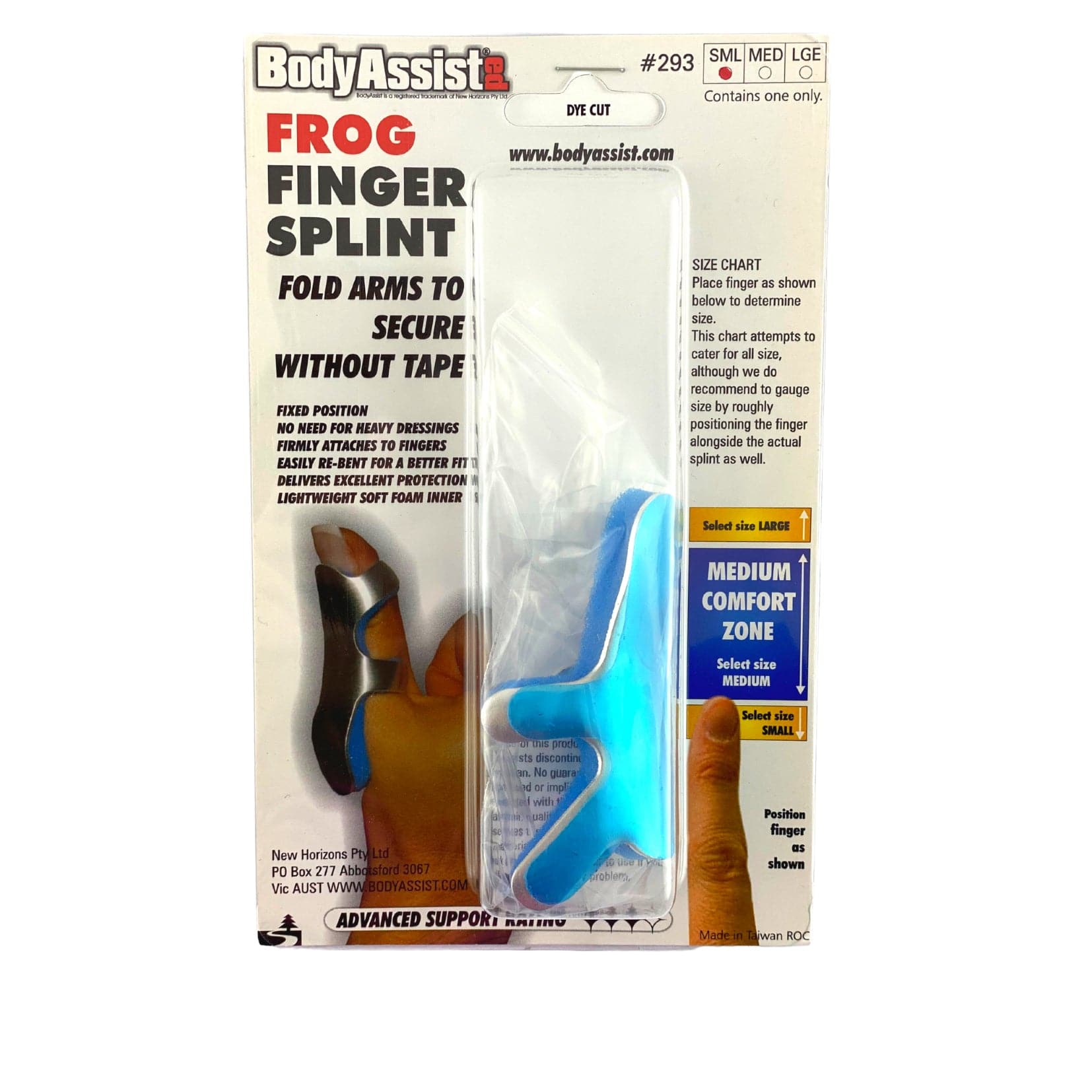 Frog Finger Splint - Body Assist (1) - First Aid Distributions