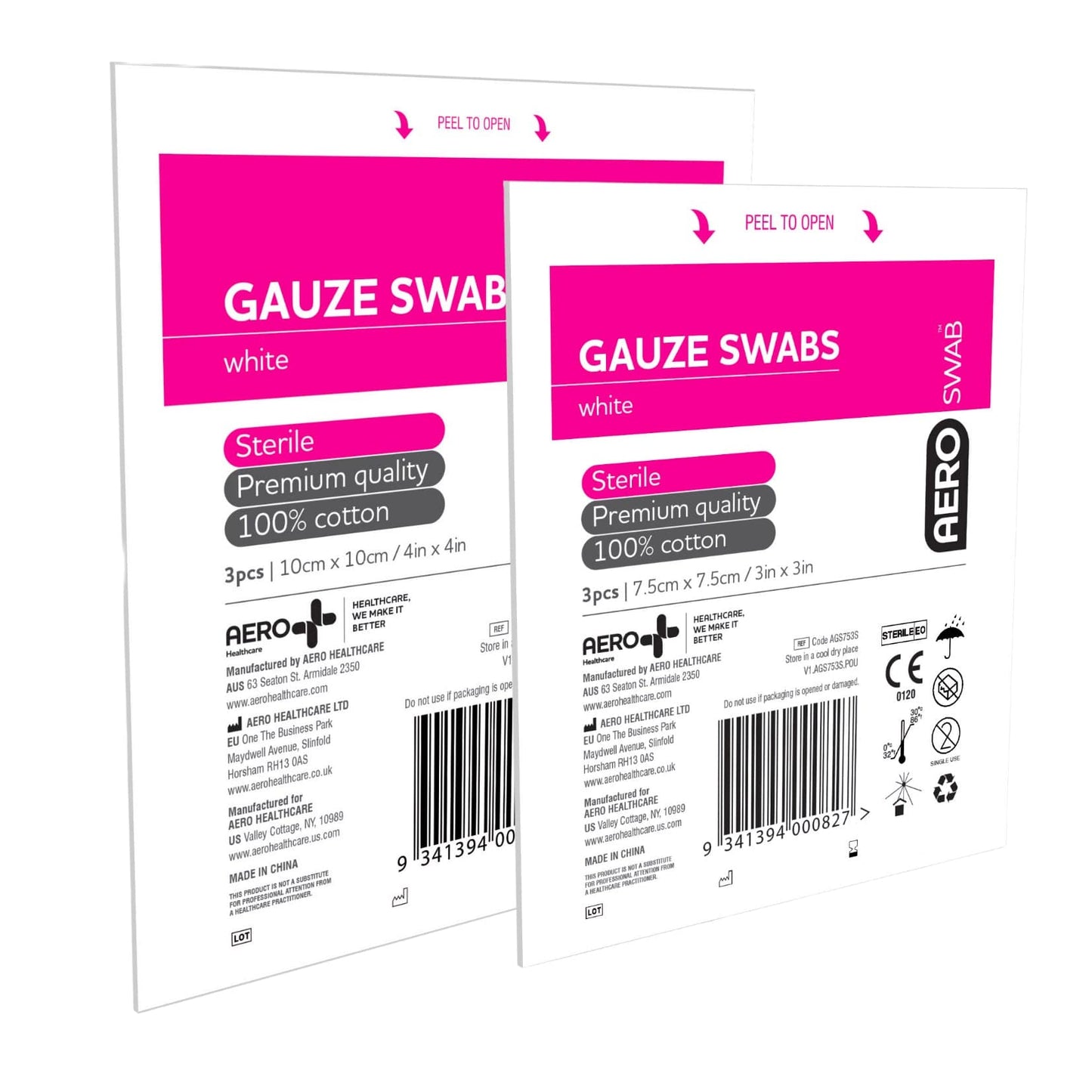 Gauze Swabs - Aero (3) - First Aid Distributions