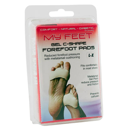 Gel C Shape Forefoot Pads - My Feet (1) - First Aid Distributions