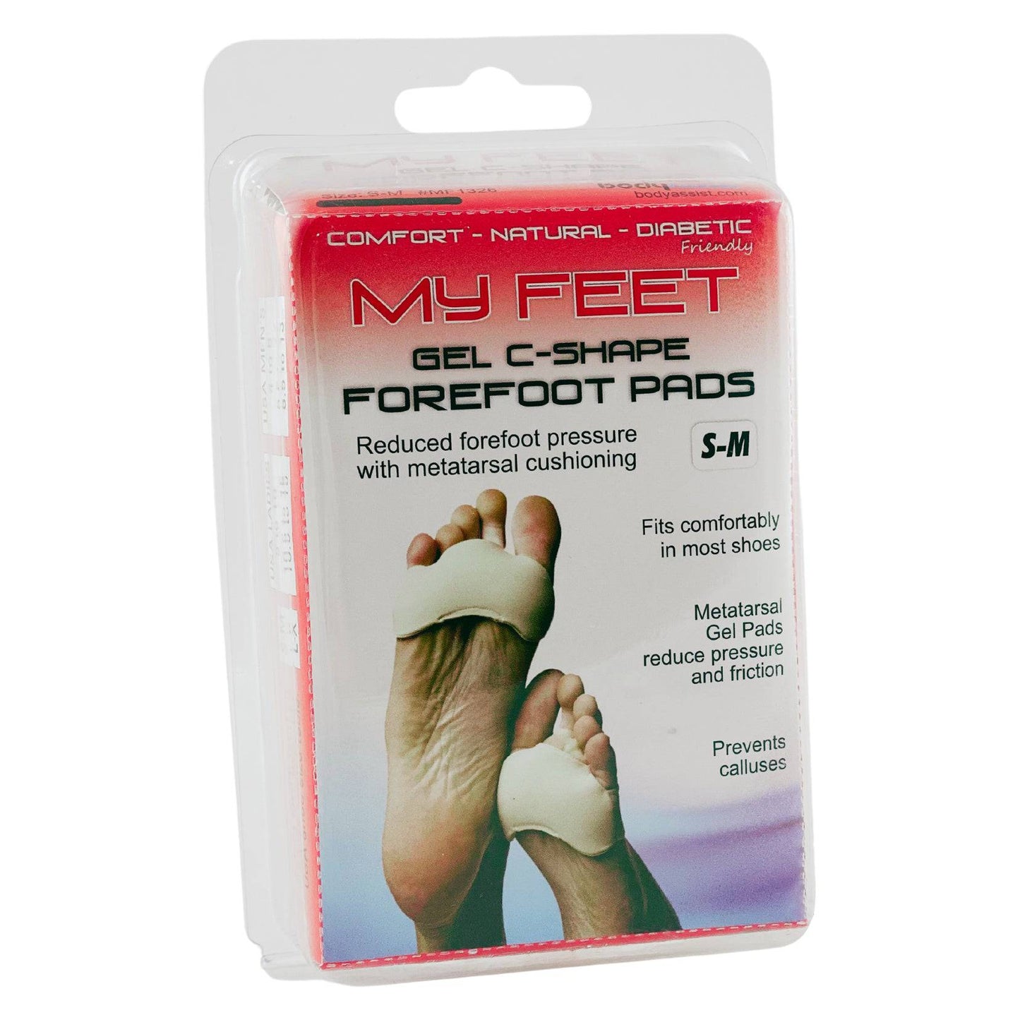 Gel C Shape Forefoot Pads - My Feet (1) - First Aid Distributions