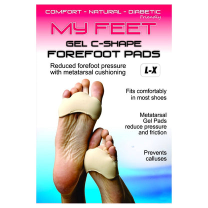 Gel C Shape Forefoot Pads - My Feet (1) - First Aid Distributions