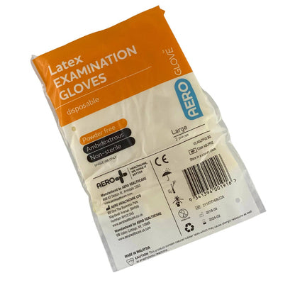 Gloves Latex PF Large Pair - Aero - First Aid Distributions