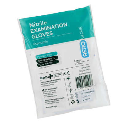 Gloves Nitrile PF Large - Aero (10) - First Aid Distributions