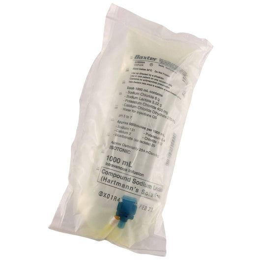 Hartmann's IV Solution 1000ml (1) - First Aid Distributions