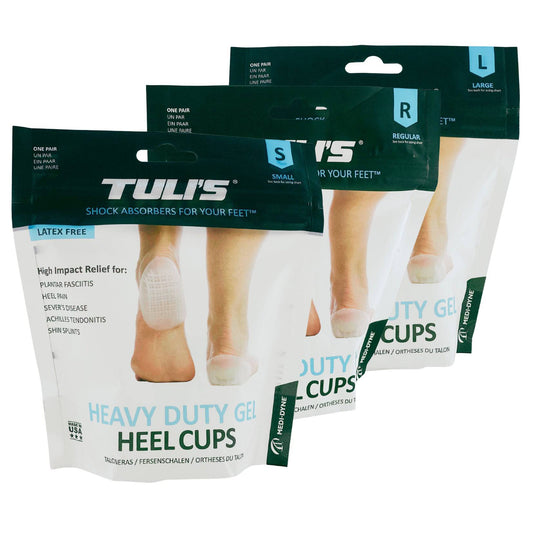 Heavy Duty Gel Heel Cups - Tuli's (1) - First Aid Distributions