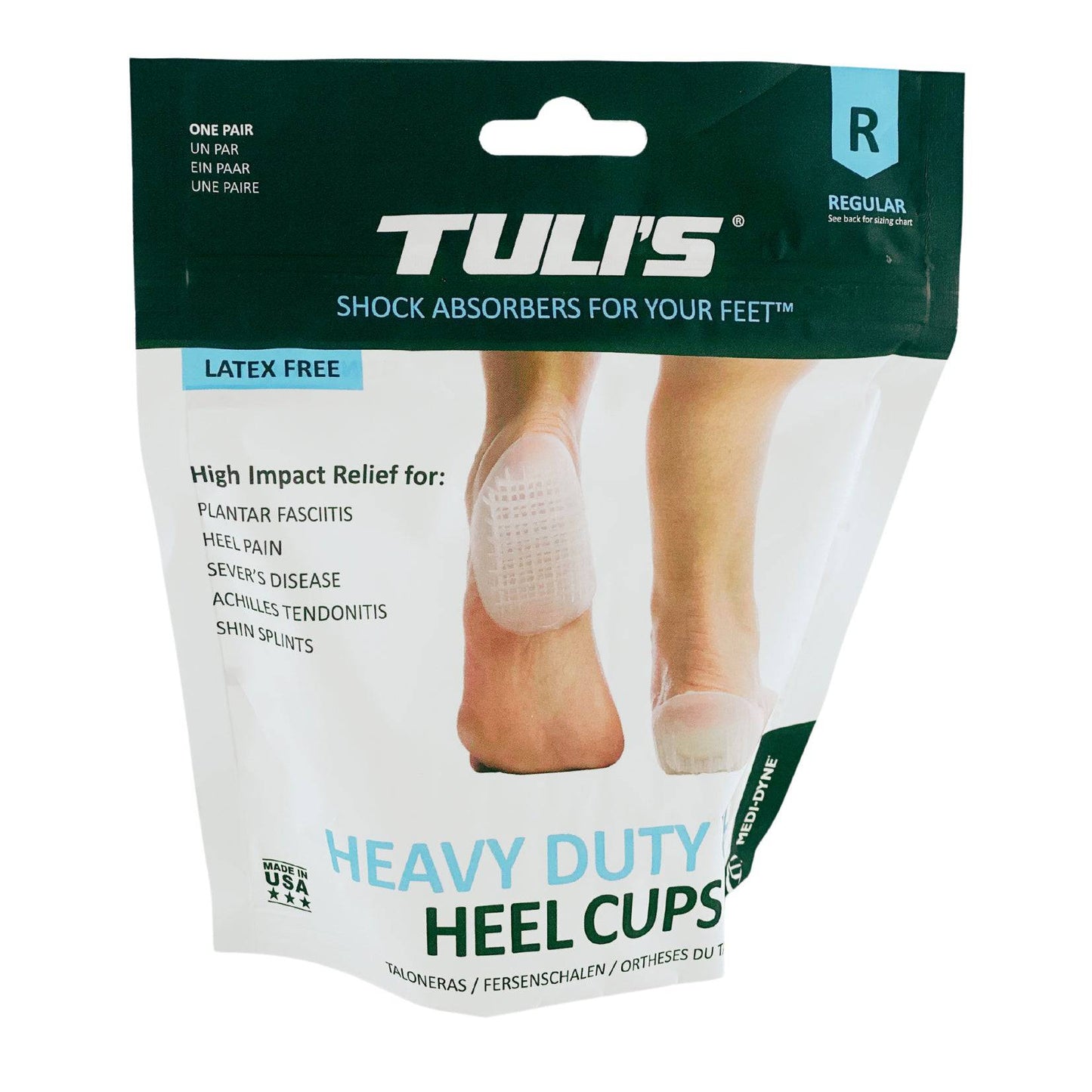 Heavy Duty Gel Heel Cups - Tuli's (1) - First Aid Distributions