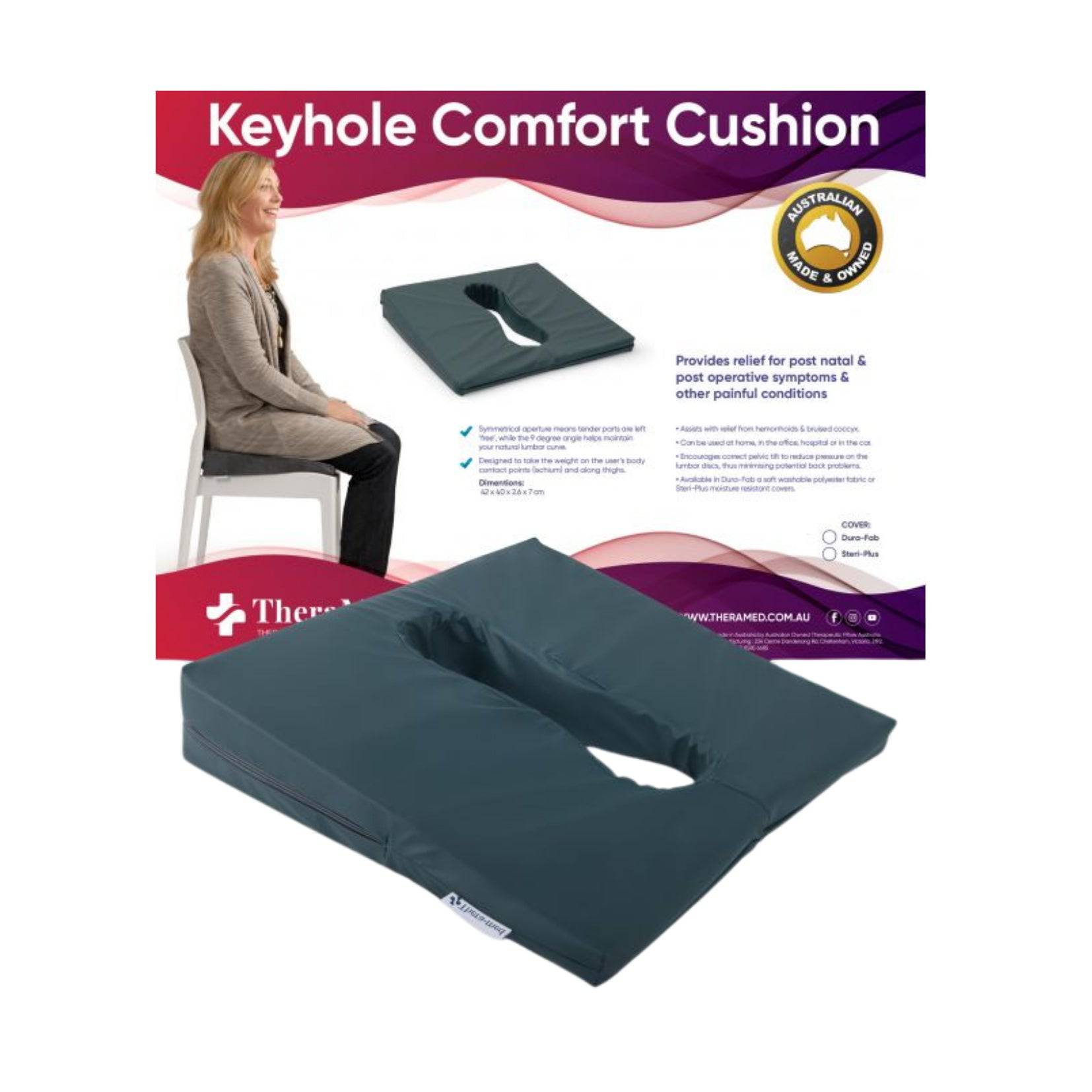 Keyhole Wedge Cushion (1) - First Aid Distributions