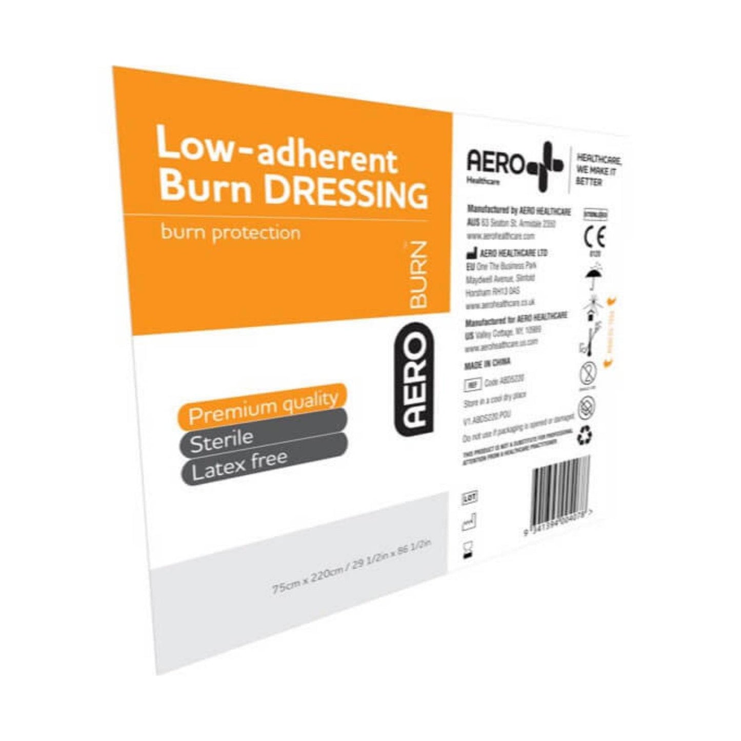 Low Adherent Burn Dressing - Aero (1) - First Aid Distributions