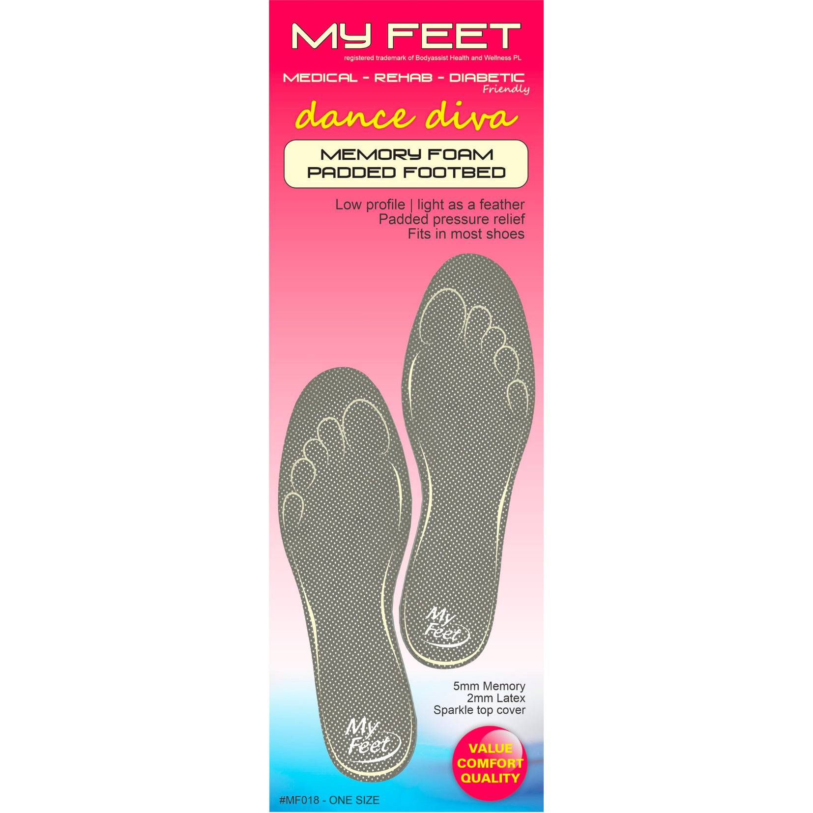 Memory Foam Padded Footbeds - My Feet (1) - First Aid Distributions