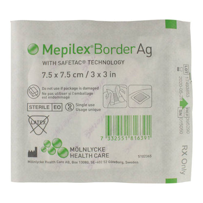 Mepilex Border Ag Silver Dressing (1) - First Aid Distributions