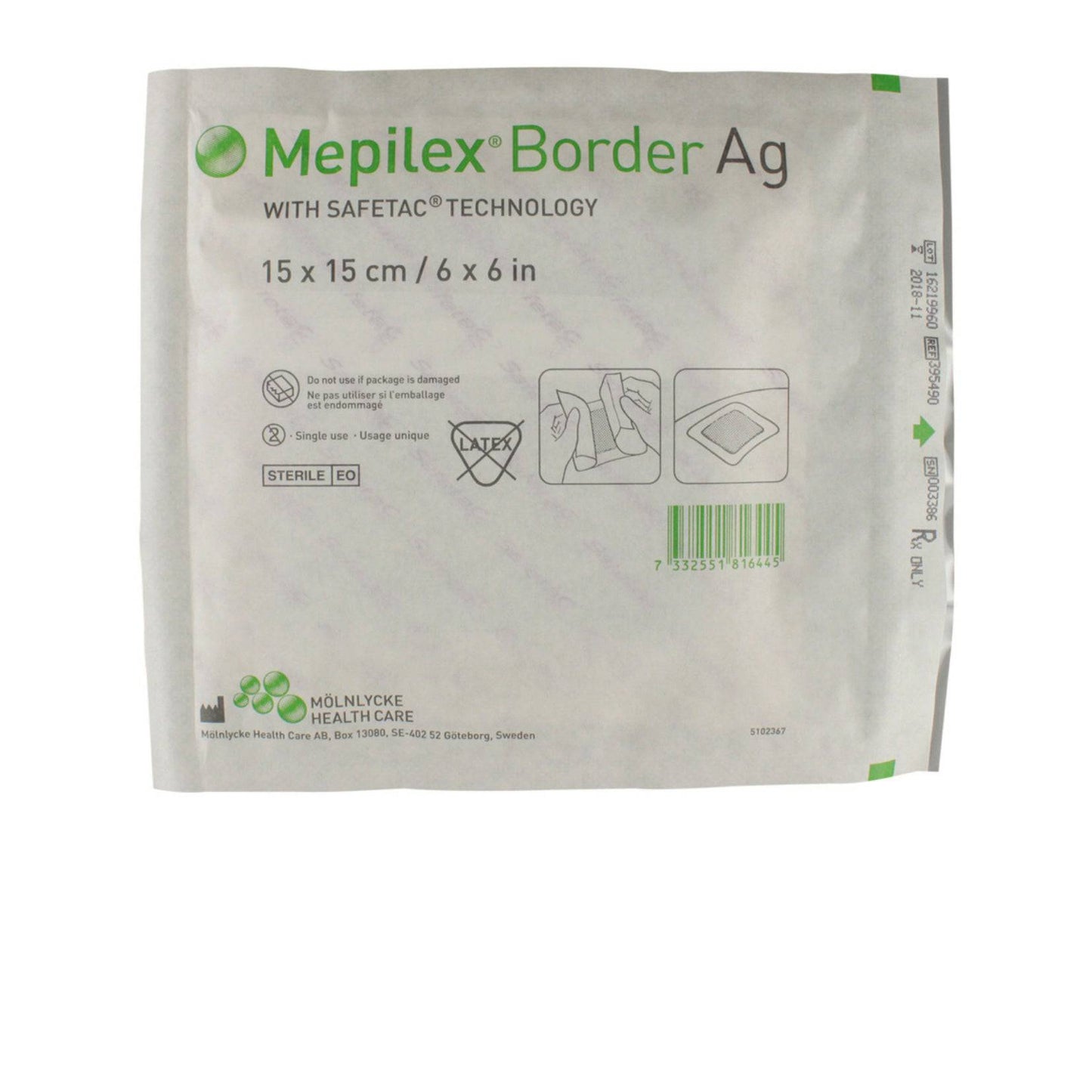 Mepilex Border Ag Silver Dressing (1) - First Aid Distributions